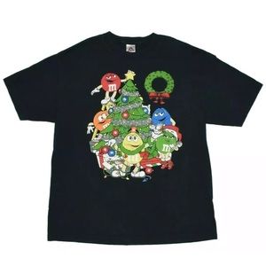 Alstyle M&M’s XMAS Graphic Tee Shirt Men’s Size XL